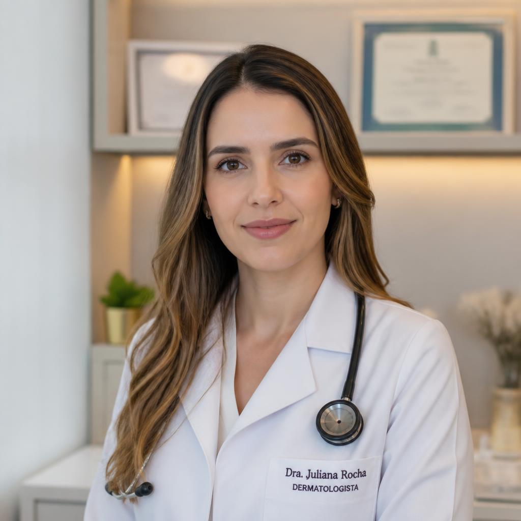 Retrato profissional de estúdio para Médica Dermatologista