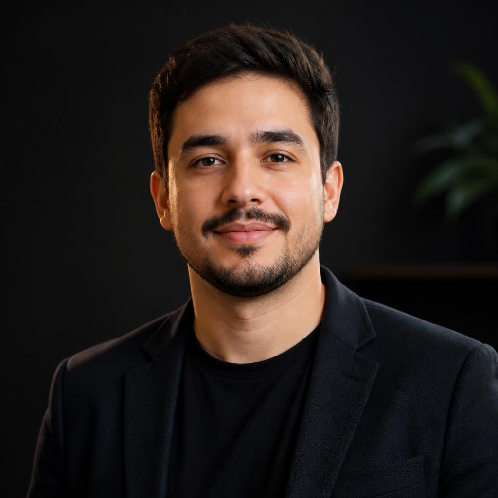 Retrato profissional de estúdio para Engenheiro de Software · Tech Lead